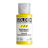 Farba akrylowa GOLDEN Fluid 30 ml – 2008 żółta wanadan bizmutu