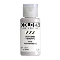 Farba akrylowa GOLDEN Fluid Interference 118 ml – 2470 fioletowy