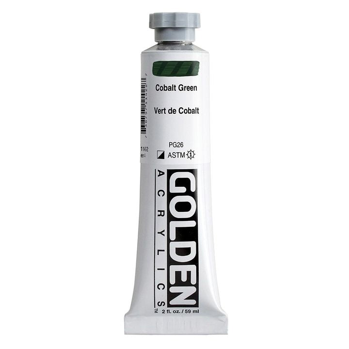 Farba akrylowa GOLDEN Heavy Body 59 ml – 1142 zieleń kobaltowa