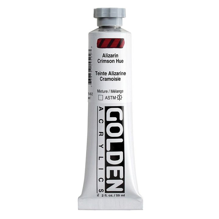Farba akrylowa GOLDEN Heavy Body 59 ml – 1450 odcień karminu alizarynowego