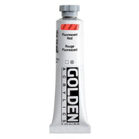 Farba akrylowa GOLDEN Heavy Body Fluorescent 59 ml – 4650 czerwona