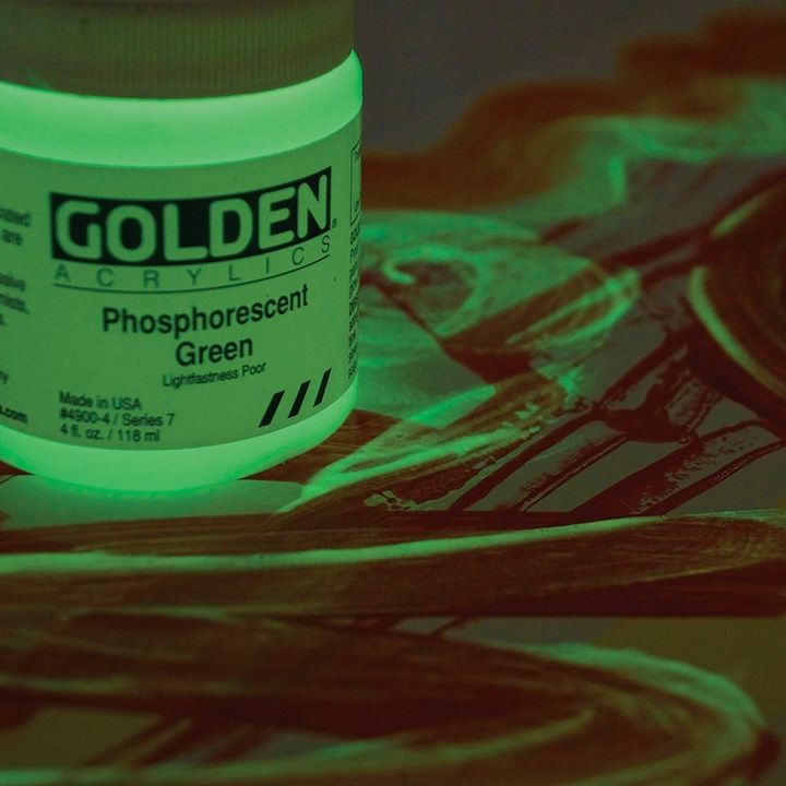 Farba akrylowa GOLDEN Heavy Body Phosphorescent 59 ml | różne kolory | Artmie