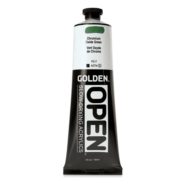 Farba akrylowa GOLDEN OPEN Slow-Drying 148 ml – 7142 zieleń kobaltowa