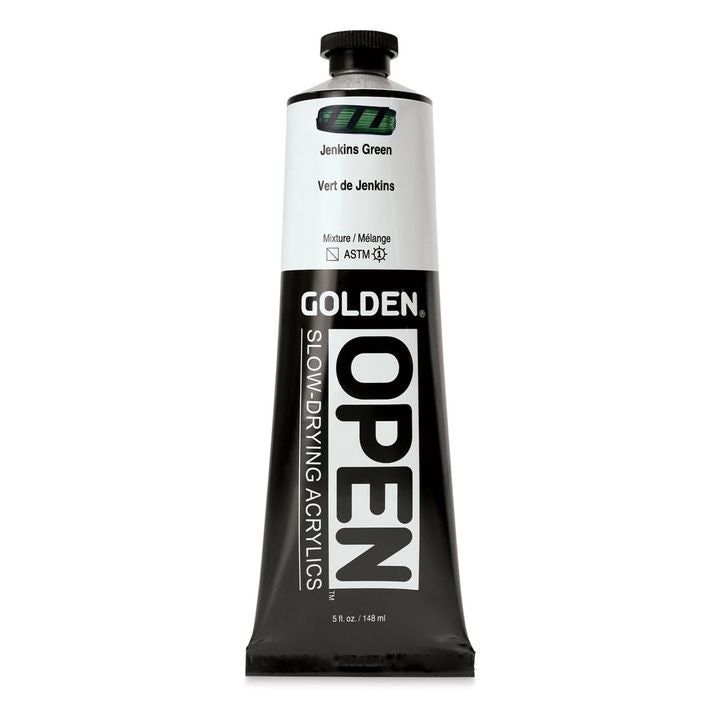 Farba akrylowa GOLDEN OPEN Slow-Drying 148 ml – 7195 Jenkinsova Zielona