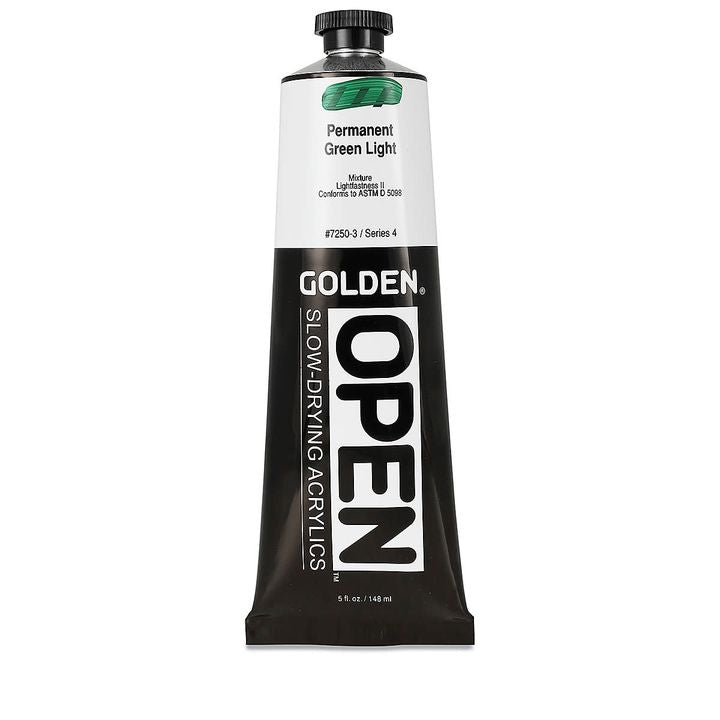 Farba akrylowa GOLDEN OPEN Slow-Drying 148 ml – 7250 zieleń permanentna jasna