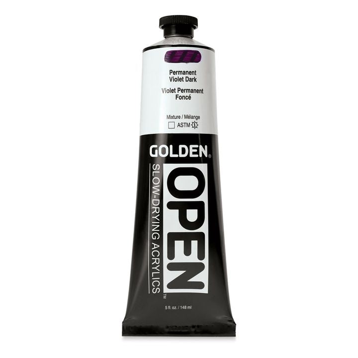 Farba akrylowa GOLDEN OPEN Slow-Drying 148 ml – 7253 fiolet permanentny ciemny