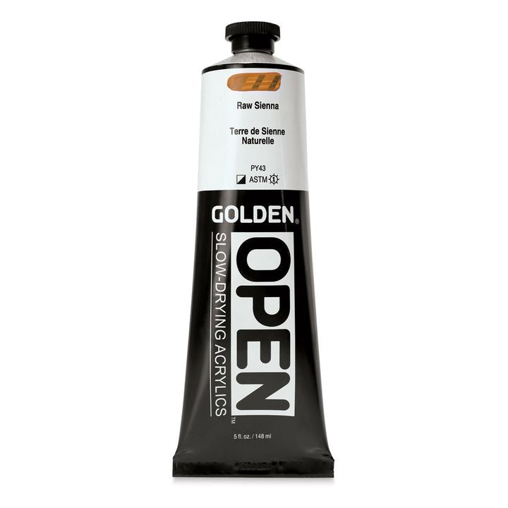 Farba akrylowa GOLDEN OPEN Slow-Drying 148 ml – 7340 Raw Sienna