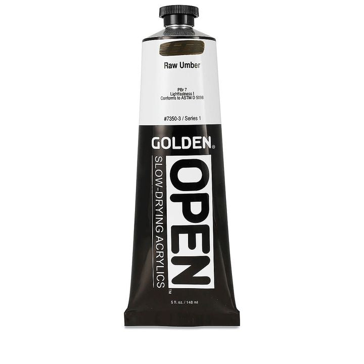 Farba akrylowa GOLDEN OPEN Slow-Drying 148 ml – 7350 Raw Umber