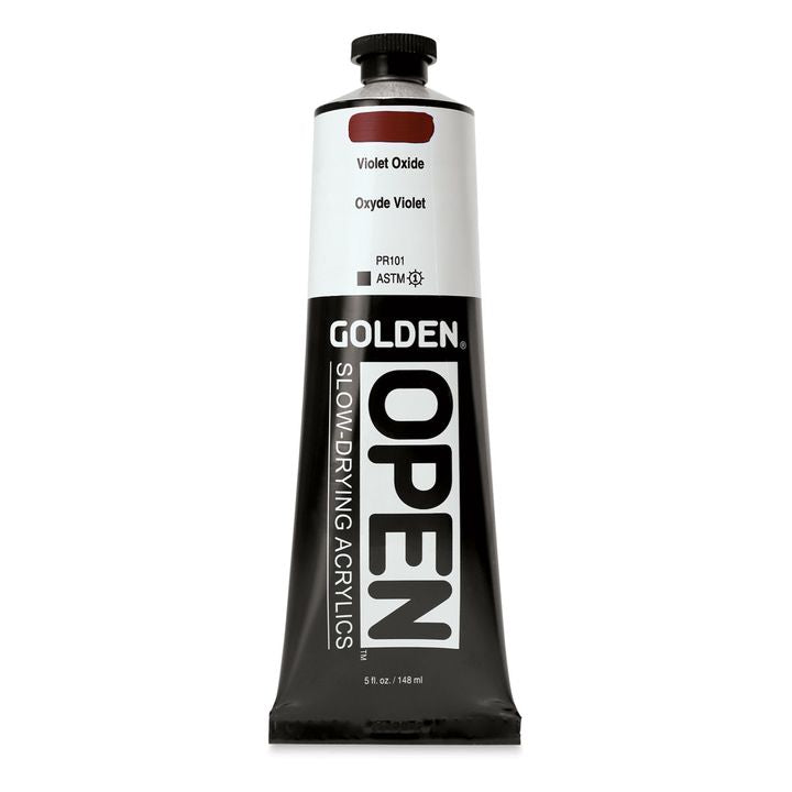 Farba akrylowa GOLDEN OPEN Slow-Drying 148 ml – 7405 Fioletowa Oksydowa