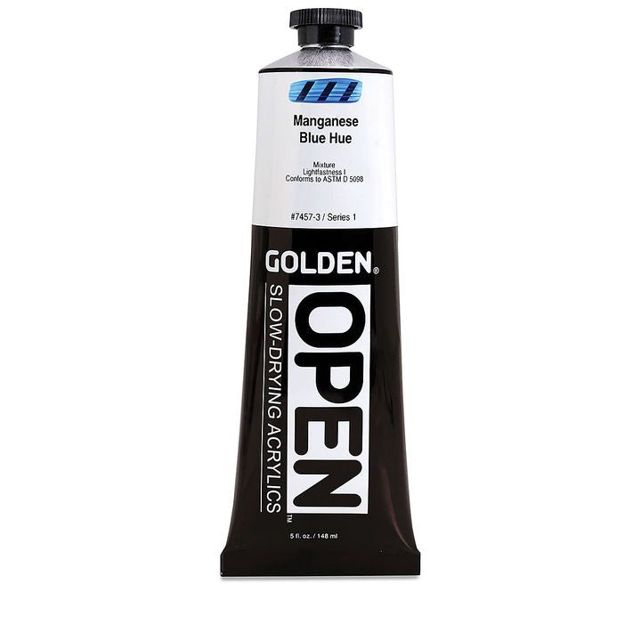 Farba akrylowa GOLDEN OPEN Slow-Drying 148 ml – 7457 Manganese niebieska Hue