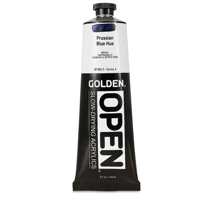 Farba akrylowa GOLDEN OPEN Slow-Drying 148 ml – 7460 Berlińska niebieska Hue