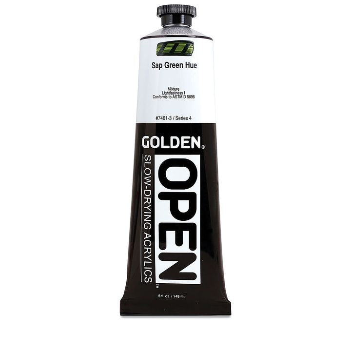 Farba akrylowa GOLDEN OPEN Slow-Drying 148 ml – 7461 Sapowa Zielona Hue