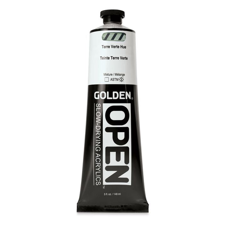 Farba akrylowa GOLDEN OPEN Slow-Drying 148 ml – 7468 Zemska Zielona Hue