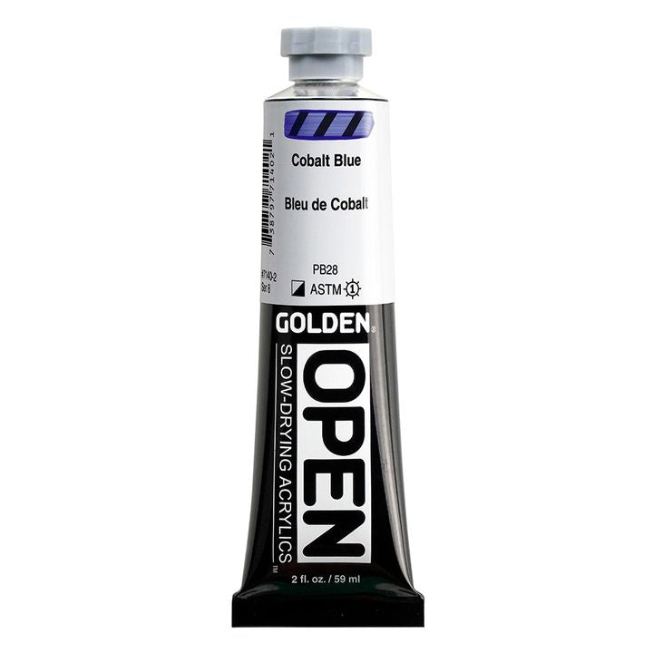 Farba akrylowa GOLDEN OPEN Slow-Drying 59 ml – 7140 błękit kobaltowy