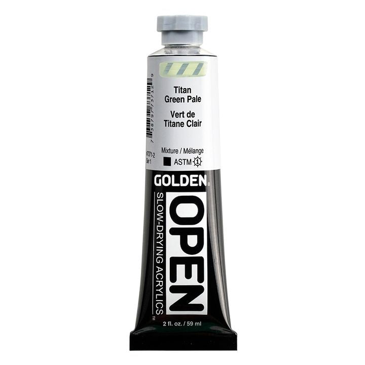Farba akrylowa GOLDEN OPEN Slow-Drying 59 ml – 7371 zieleń tytanowa jasna