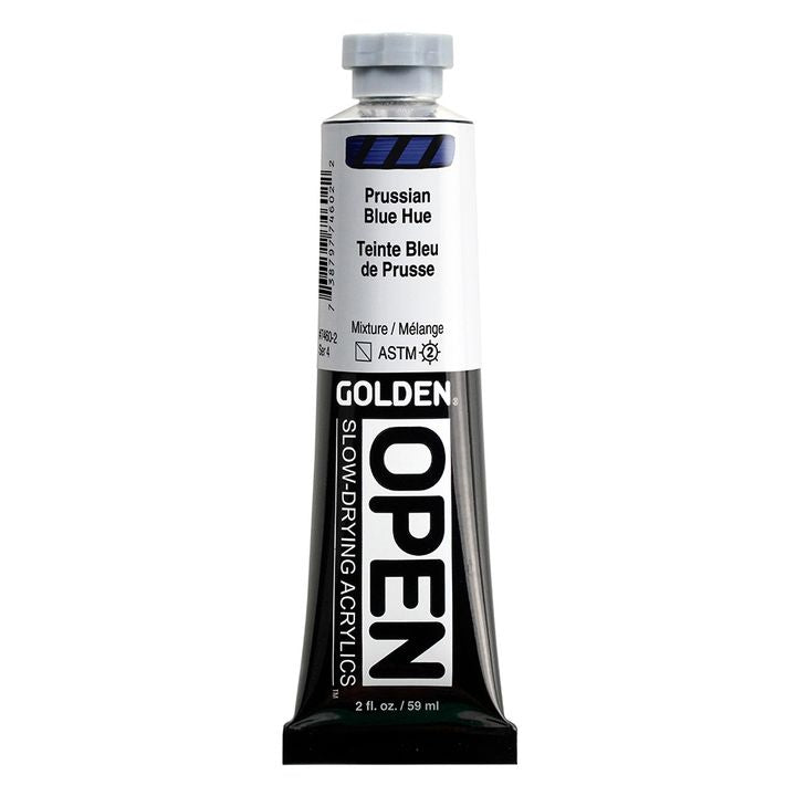 Farba akrylowa GOLDEN OPEN Slow-Drying 59 ml – 7460 Błękit pruski Hue