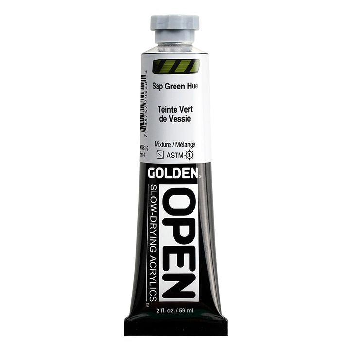 Farba akrylowa GOLDEN OPEN Slow-Drying 59 ml – 7461 Sapowa Zielona Hue