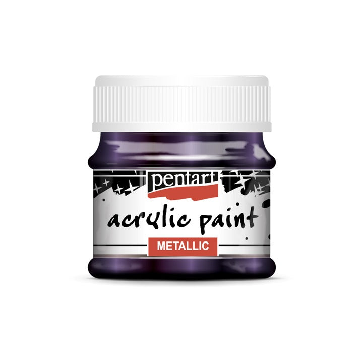 Farba akrylowa metaliczna - 50 ml | różne kolory | Artmie