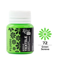 ROSA TALENT Fluorescencyjna farba akrylowa do tekstyliów 20 ml