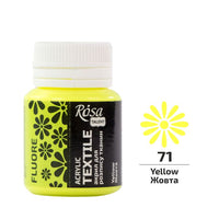 ROSA TALENT Fluorescencyjna farba akrylowa do tekstyliów 20 ml