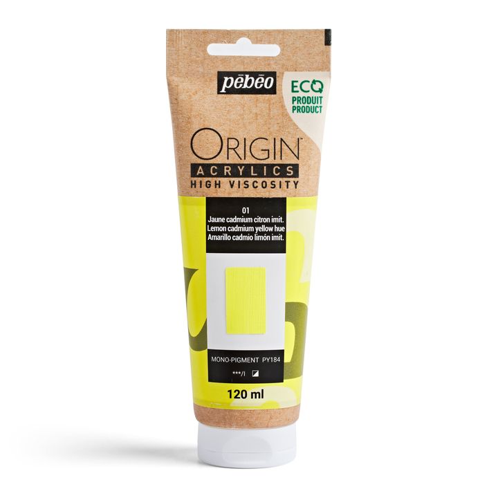 Pebeo ORIGIN Farba akrylowa 120 ml – kadm cytrynowy odcień