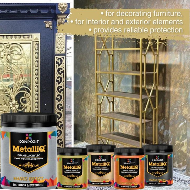 Farba akrylowa z efektem metalicznym 500 g | różne odcienie | Artmie