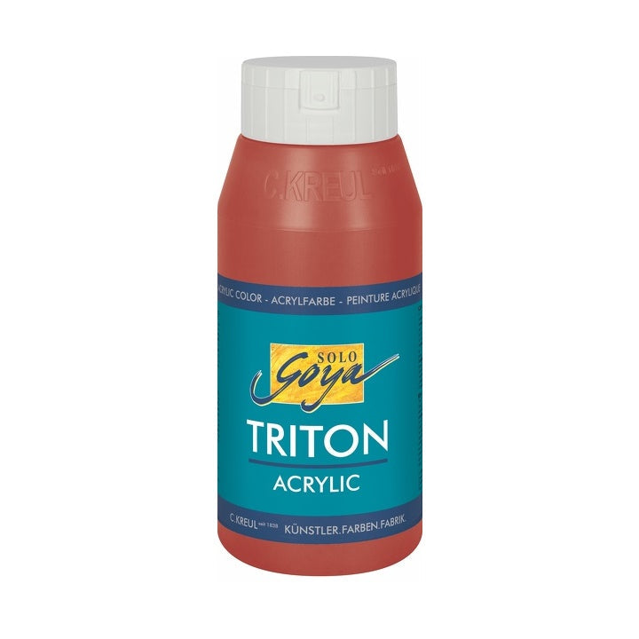 Farba akrylowa Solo Goya TRITON 750 ml – oxid czerwona