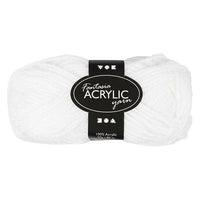 Włóczka akrylowa Fantasia 80 m – biel