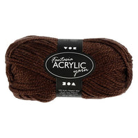 Włóczka akrylowa Fantasia 80 m – brązowa
