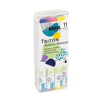 Flamastry akrylowe Kreul Solo Goya Triton edge - zestaw 11 szt. | Artmie