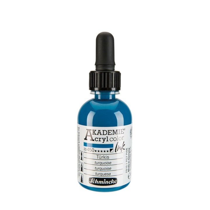 Tusz akrylowy Schmincke AKADEMIE 50 ml – 450 turkusowa