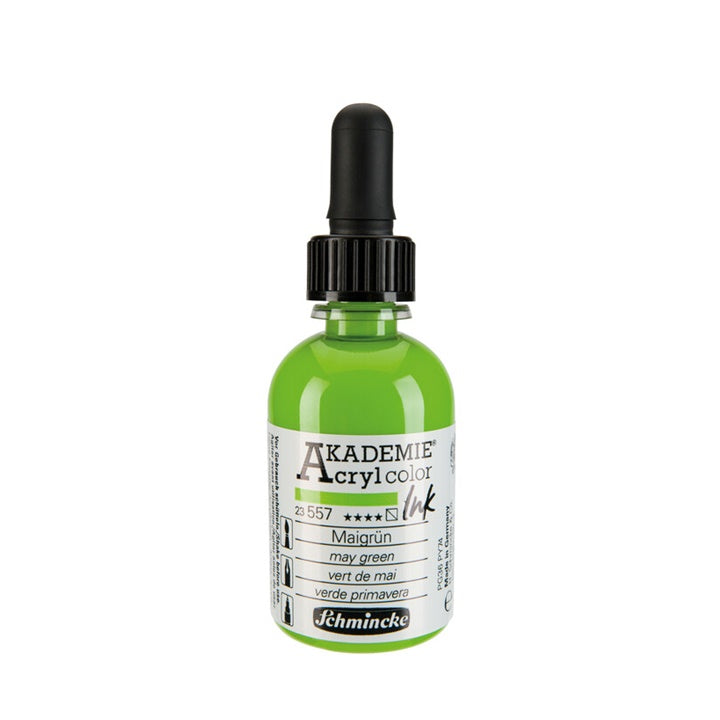 Tusz akrylowy Schmincke AKADEMIE 50 ml – 557 may zielona