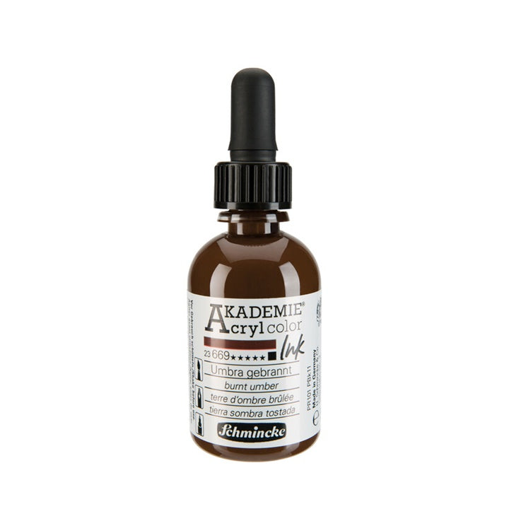 Tusz akrylowy Schmincke AKADEMIE 50 ml – 669 umbra palona
