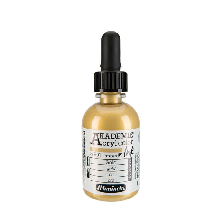 Tusz akrylowy Schmincke AKADEMIE 50 ml – 801 złota
