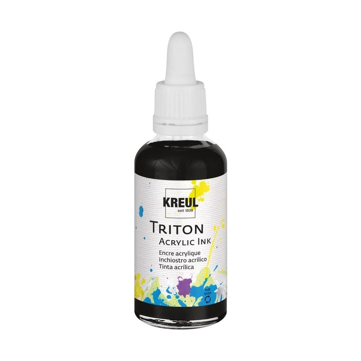 Tusz akrylowy Triton 40 ml - KREUL – czarna