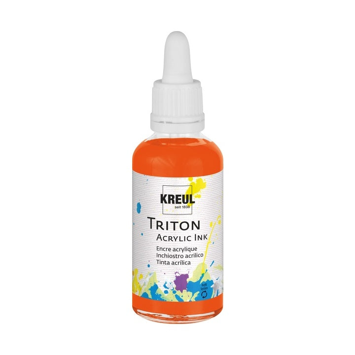 Tusz akrylowy Triton 40 ml - KREUL – Genuine nasycona pomarańczowa