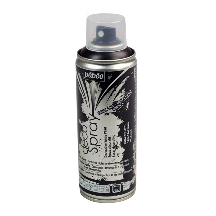 Akrylowa farba kredowa w sprayu  Pebeo 200 ml czarna | Artmie