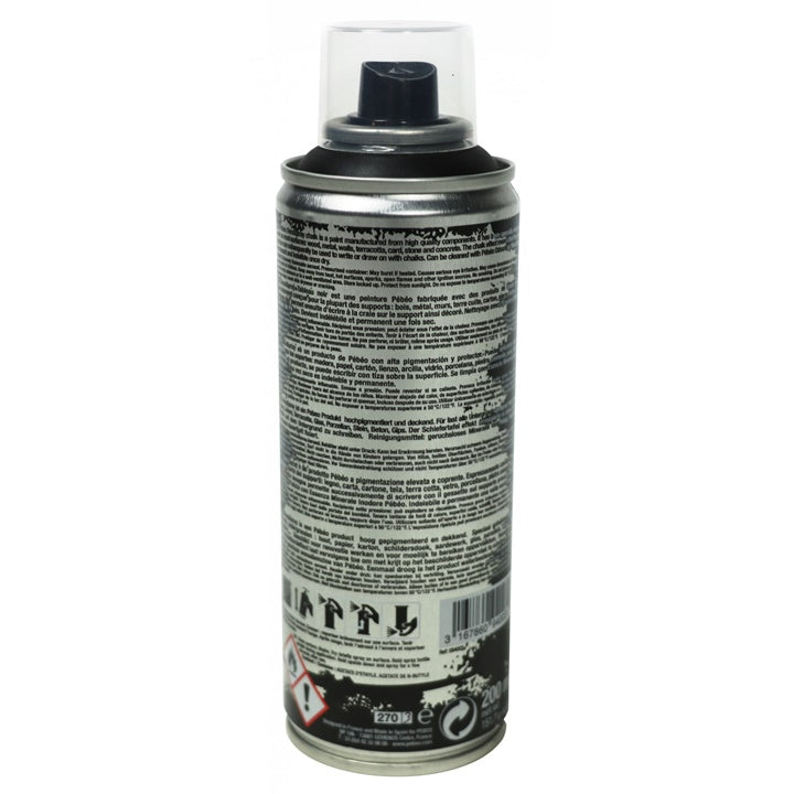 Akrylowa farba kredowa w sprayu  Pebeo 200 ml czarna | Artmie