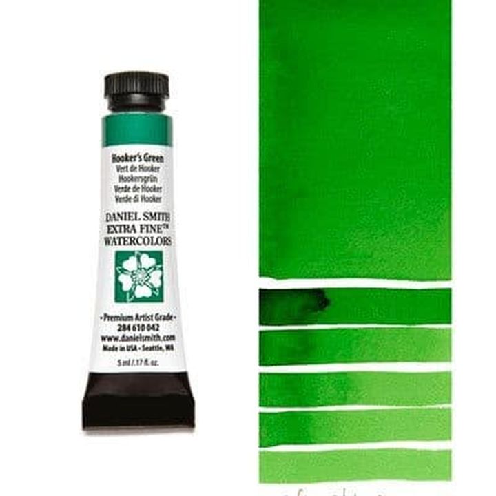 Farby akwarelowe Daniel Smith Extra Fine – 042 Hooker's zielona