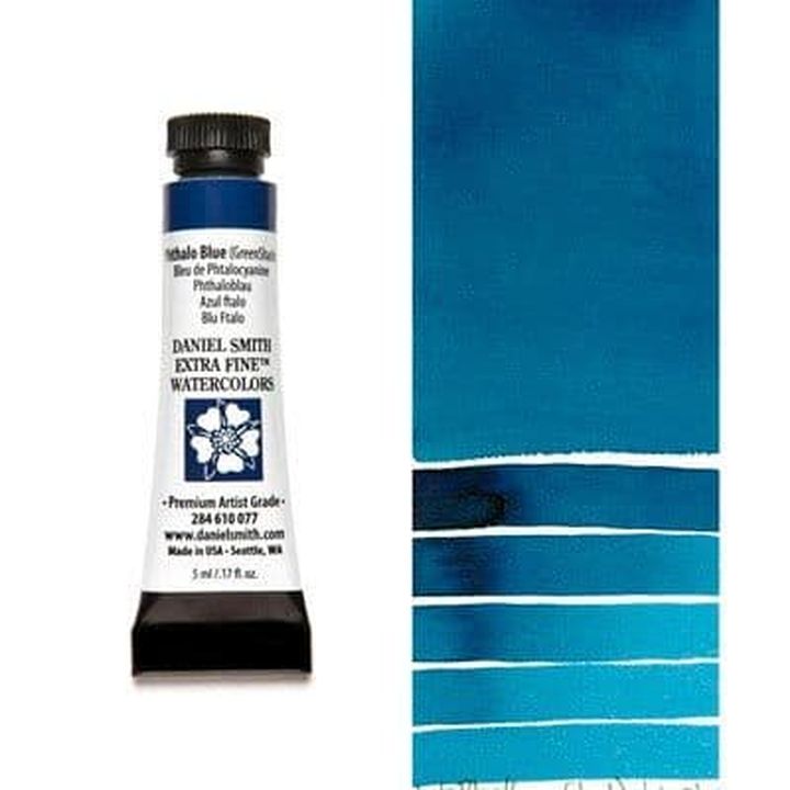 Farby akwarelowe Daniel Smith Extra Fine – 077 Phthalo niebieska [zielona Shade]