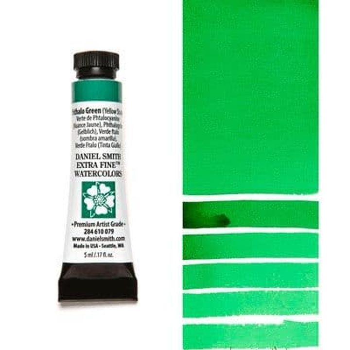 Farby akwarelowe Daniel Smith Extra Fine – 079 Phthalo zielona [żółta Shade]