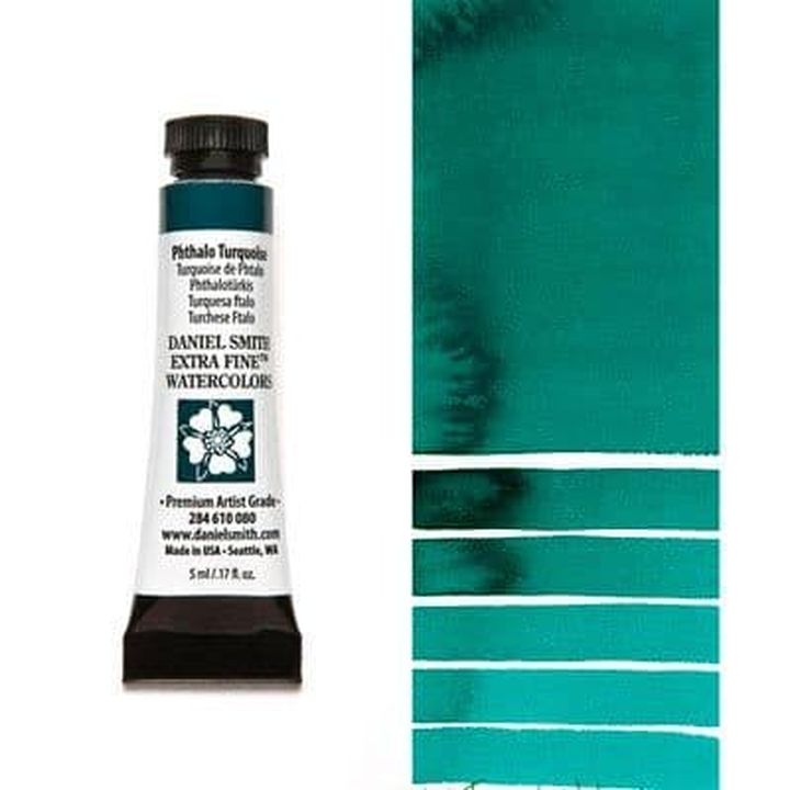 Farby akwarelowe Daniel Smith Extra Fine – 080 Turkus ftalowy