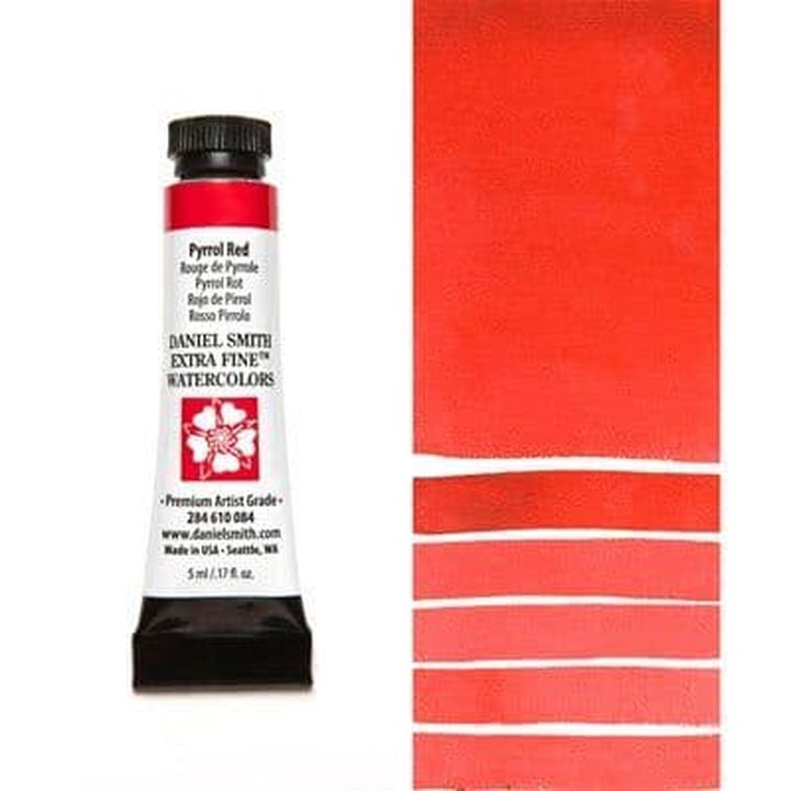 Farby akwarelowe Daniel Smith Extra Fine – 084 Pyrrol czerwona