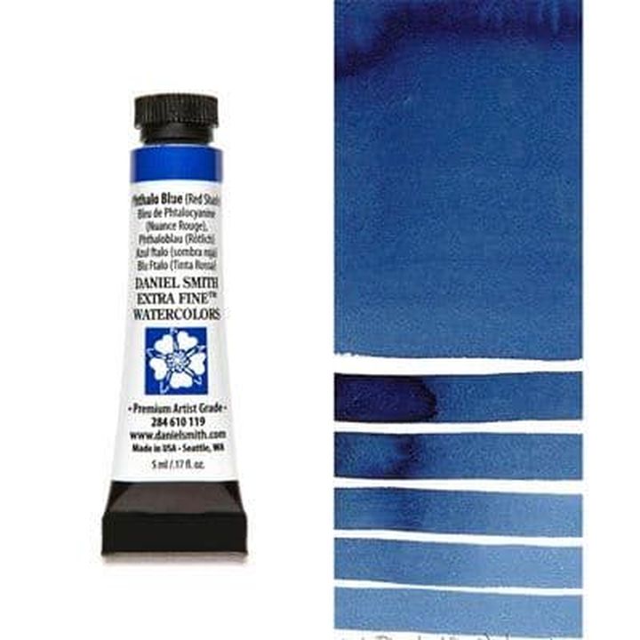 Farby akwarelowe Daniel Smith Extra Fine – 119 Phthalo niebieska [czerwona Shade]