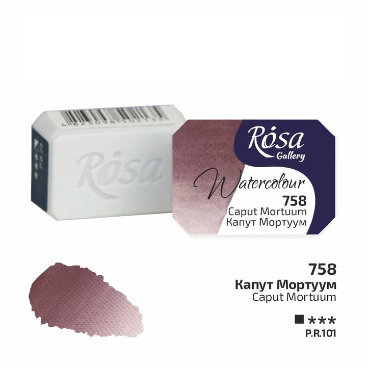 Farby akwarelowe Rosa Gallery szalka 2,5 ml – 758 caput mortuum