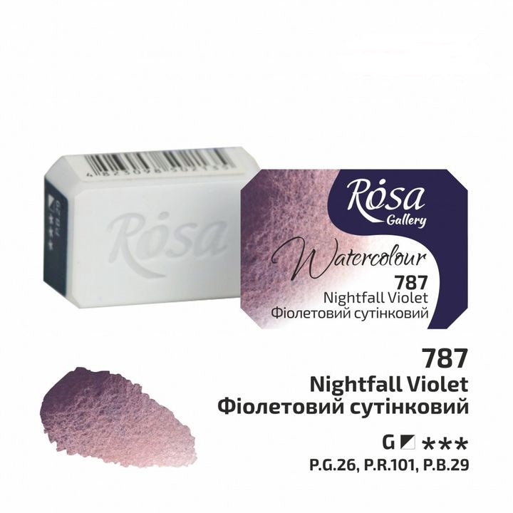 Farby akwarelowe Rosa Gallery szalka 2,5 ml – 787 Fioletowa o zmierzchu