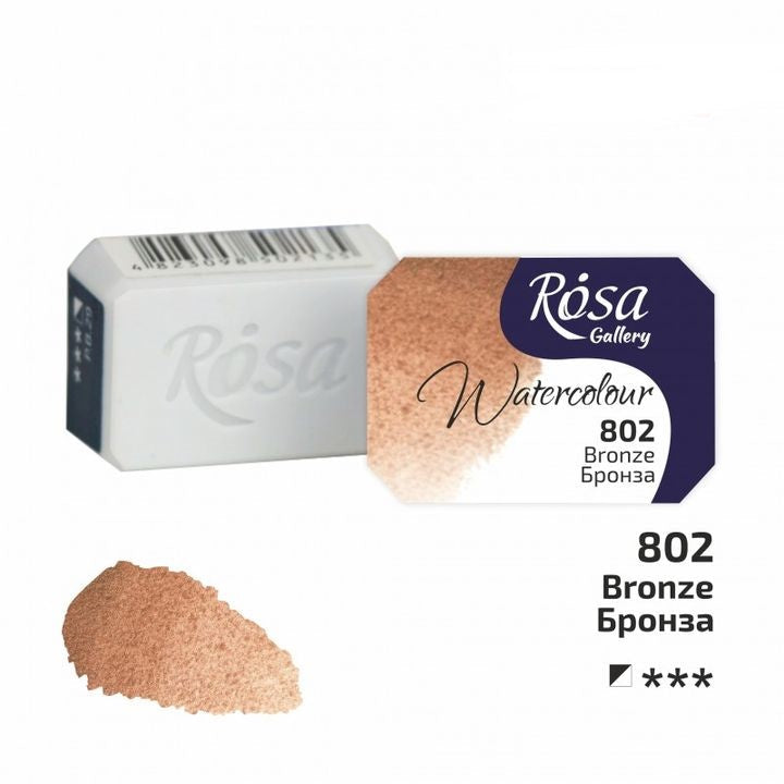Farby akwarelowe Rosa Gallery szalka 2,5 ml – 802 brązowa