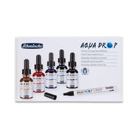 Farby akwarelowe Schmincke AQUA DROP - zestaw 5 x 30 ml + liner | Artmie