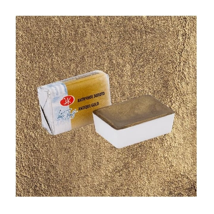 Akwarelowe farby metaliczne White Nights 2,5 ml – 981 Złoty antyczny