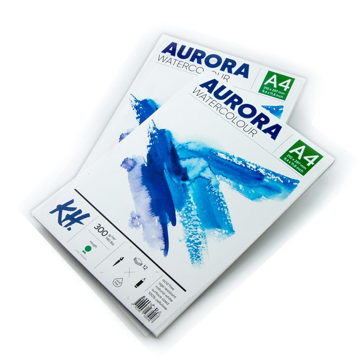 Blok akwarelowy AURORA rough - 12 arkuszy | różne formaty | Artmie